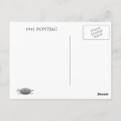 CARTE POSTALE 1941 PONTIAC 2 (Dos)