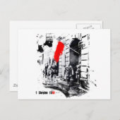 Carte Postale 1944 Soulèvement de Varsovie en Pologne (Devant / Derrière)