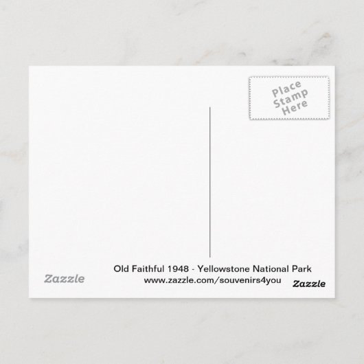 Carte postale 1948 (Dos)