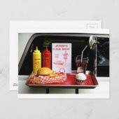 Carte Postale 1950's Drive-in (Devant / Derrière)