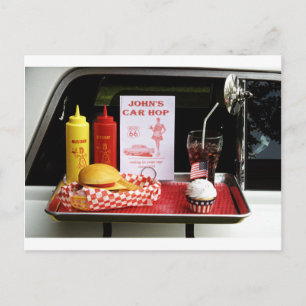 Carte Postale 1950's Drive-in