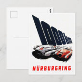 Carte Postale 1953 Nurburgring 1000km course vintage (Devant / Derrière)