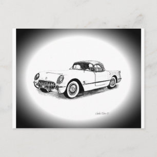 Carte Postale 1954 Chevrolet Corvette