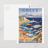Carte Postale 1955 Grèce Athens Bay of Castella Affiche de voyag (Devant / Derrière)