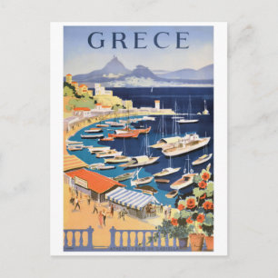Carte Postale 1955 Grèce Athens Bay of Castella Affiche de voyag