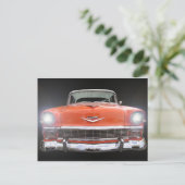 CARTE POSTALE 1956 CHEVY "LIGHTS ON" (Debout devant)