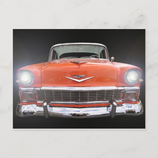 CARTE POSTALE 1956 CHEVY "LIGHTS ON" (Devant)