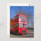 Carte Postale 1956 Routemaster Bus, Londres, Royaume-Uni (Devant / Derrière)