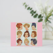 Carte Postale 1960 s hairstyles grid (Debout devant)