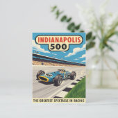 Carte Postale 1960s Indianapolis 500 Vintage (Debout devant)