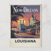 Carte Postale 1960s Vintage New Orleans (Devant)