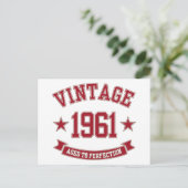 Carte Postale 1961 Âge Vintage À La Perfection (Debout devant)