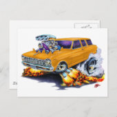 Carte Postale 1962-65 Nova Orange Wagon (Devant / Derrière)