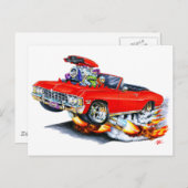 Carte Postale 1965-66 Impala Red Convertible (Devant / Derrière)