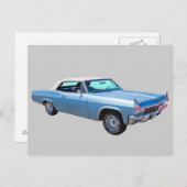 Carte Postale 1965 Chevy Impala 327 Convertible (Devant / Derrière)
