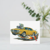 Carte Postale 1967-68 Firebird Gold Car (Debout devant)