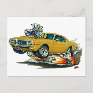 Carte Postale 1967-68 Firebird Gold Car