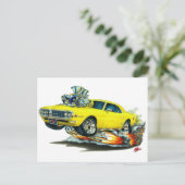 Carte Postale 1967-68 Firebird Yellow Car (Debout devant)