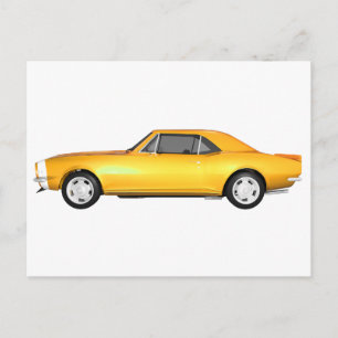 Carte Postale 1967 Camaro SS : Finition jaune : 3D Modèle :
