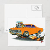 Carte Postale 1968-69 Camion El Camino Orange (Devant / Derrière)