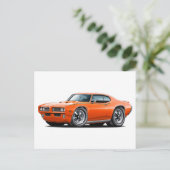 Carte Postale 1969 GTO Juge Orange Car (Debout devant)