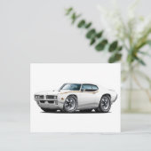 Carte Postale 1969 GTO Juge White Car (Debout devant)