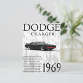 Carte Postale 1969 vintage car (Debout devant)