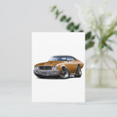 Carte Postale 1970-72 Buick GS Brown Black Top Car (Debout devant)