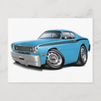1970-74 Duster Lt Blue-Black Car