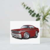 Carte Postale 1970-74 Duster Maroon-Black Car (Debout devant)