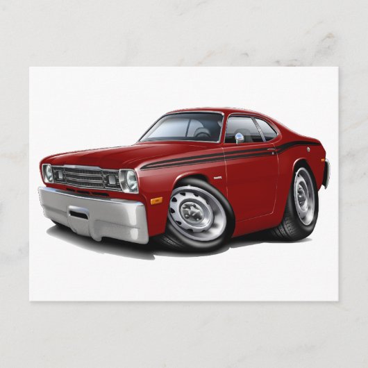 Carte Postale 1970-74 Duster Maroon-Black Car (Devant)