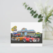 Carte Postale 1970 Chevelle Diner (Debout devant)