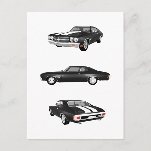 Carte Postale 1970 Chevelle SS : (Devant)