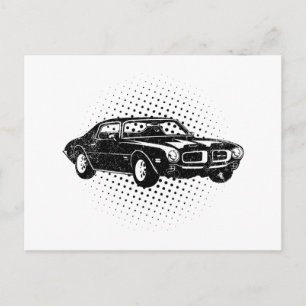 Carte Postale 1970 Pontiac Firebird 400 Ram Air