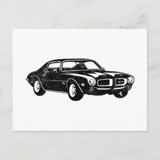 Carte Postale 1970 Pontiac Firebird 400 Ram Air (Devant)