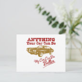 Carte Postale 1970 Pontiac GTO 455 "JUGE" (Debout devant)