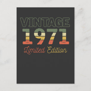 Carte Postale 1971 50 ans 50e anniversaire