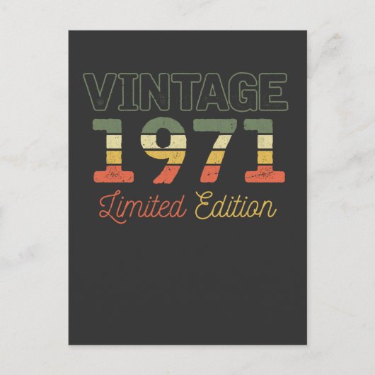 Carte Postale 1971 50 ans 50e anniversaire (Devant)