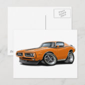Carte Postale 1971-72 Chargeur Orange-Black Car (Devant / Derrière)