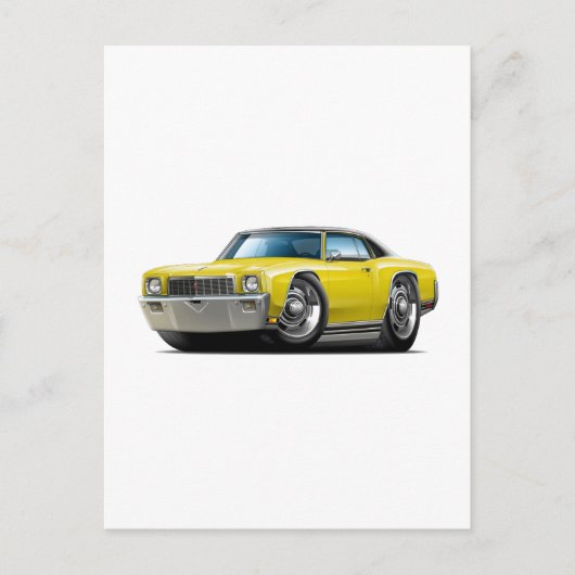 Carte Postale 1971 Monte Carlo - Top Car Jaune-Noir (Devant)