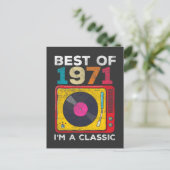 Carte Postale 1971 Né Vinyles Anniversaire 50 Ans Musique Classi (Debout devant)