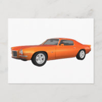 1972 Camaro : Muscle Car : Orange Finish :