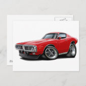 Carte Postale 1973-74 Chargeur Red Car (Devant / Derrière)