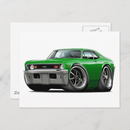 Carte Postale 1973-74 Nova Green Car (Devant / Derrière)