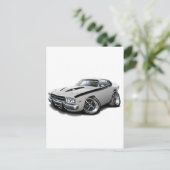 Carte Postale 1973-74 Voiture Roadrunner Blanc-Noir (Debout devant)