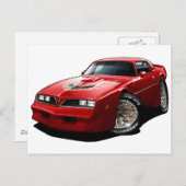 Carte Postale 1977-78 Rouge trans-Am (Devant / Derrière)