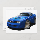Carte Postale 1977-78 Trans Am Blue (Devant / Derrière)