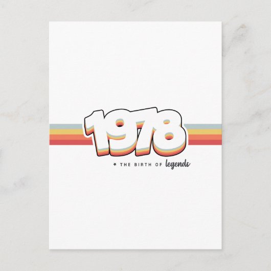 Carte Postale 1978 La naissance des légendes (Devant)