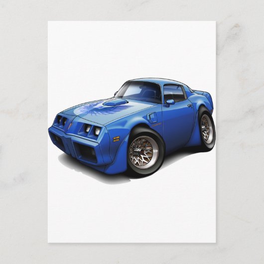 Carte Postale 1979-81 Transam Blue Car (Devant)