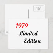 Carte Postale 1979 Edition limitée (Devant / Derrière)